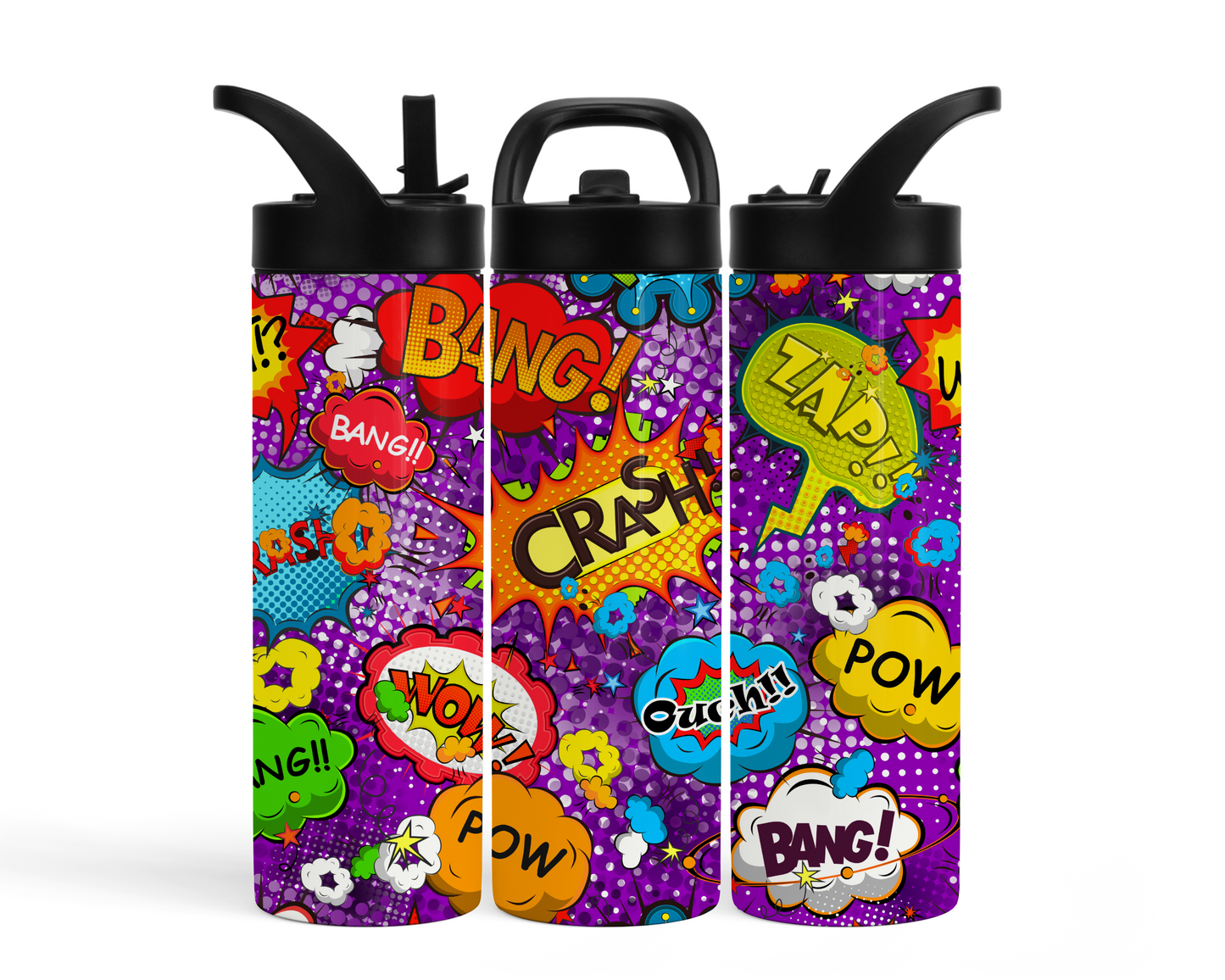 Custom Stainless Steel Water Bottle (20oz) - Sublimated Design