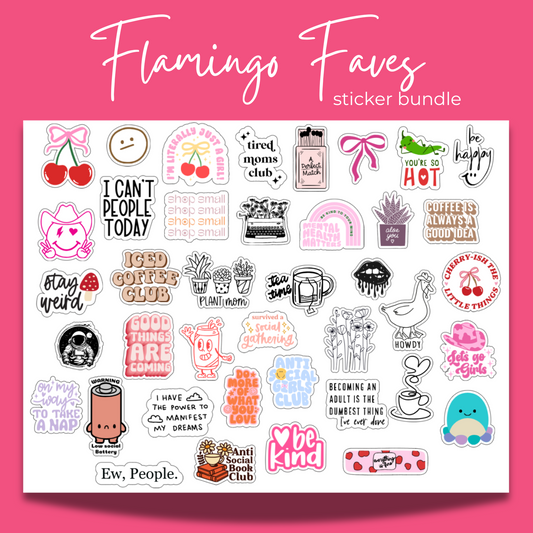Flamingo Faves – Sticker Bundle
