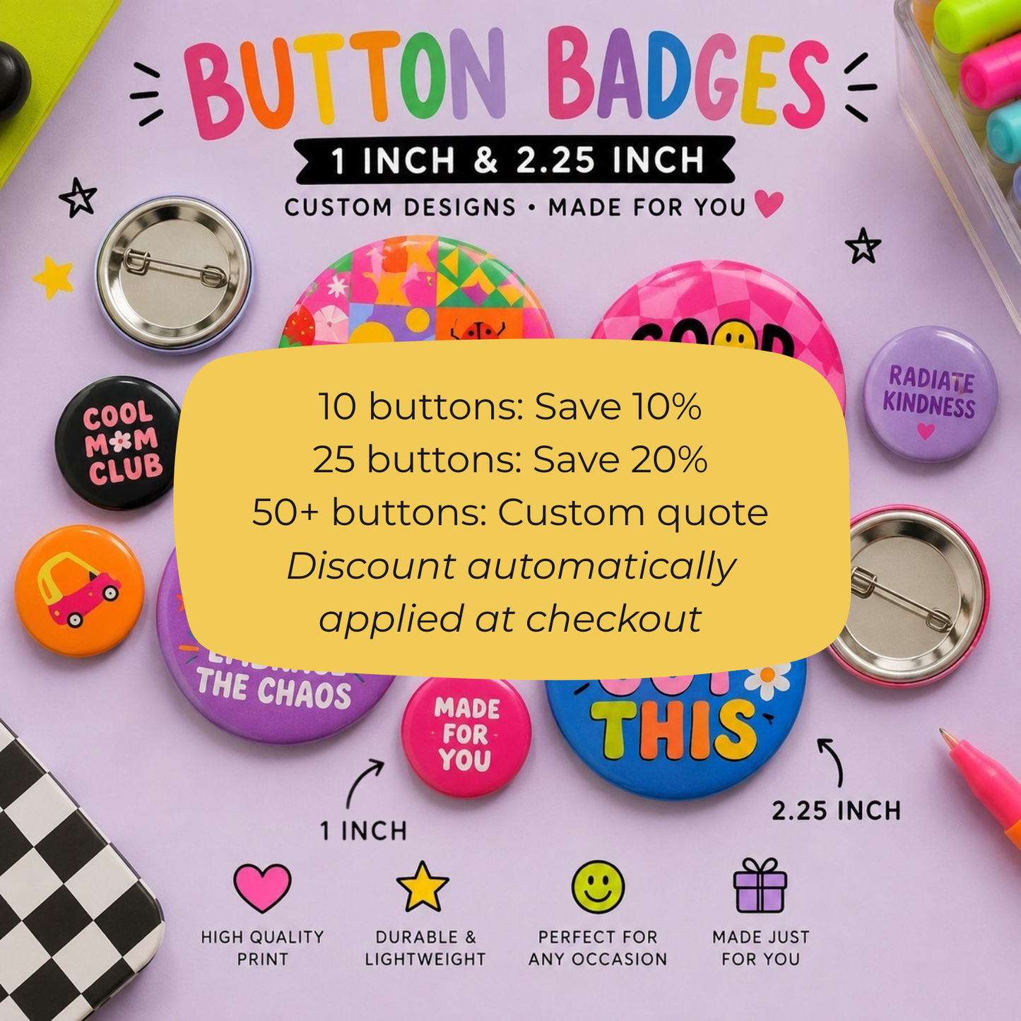 Custom Button Badges