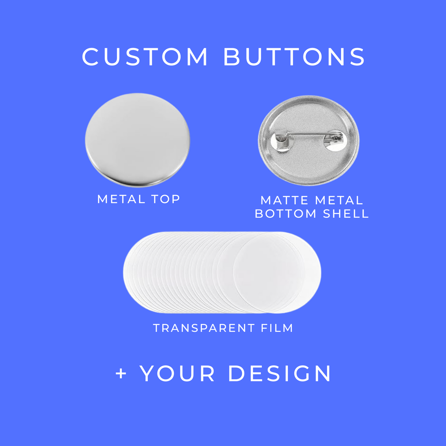 Custom Buttons 1 inch